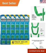 Green Dental Floss for Flosser Pack of 28 Mint Flavored Refill Heads