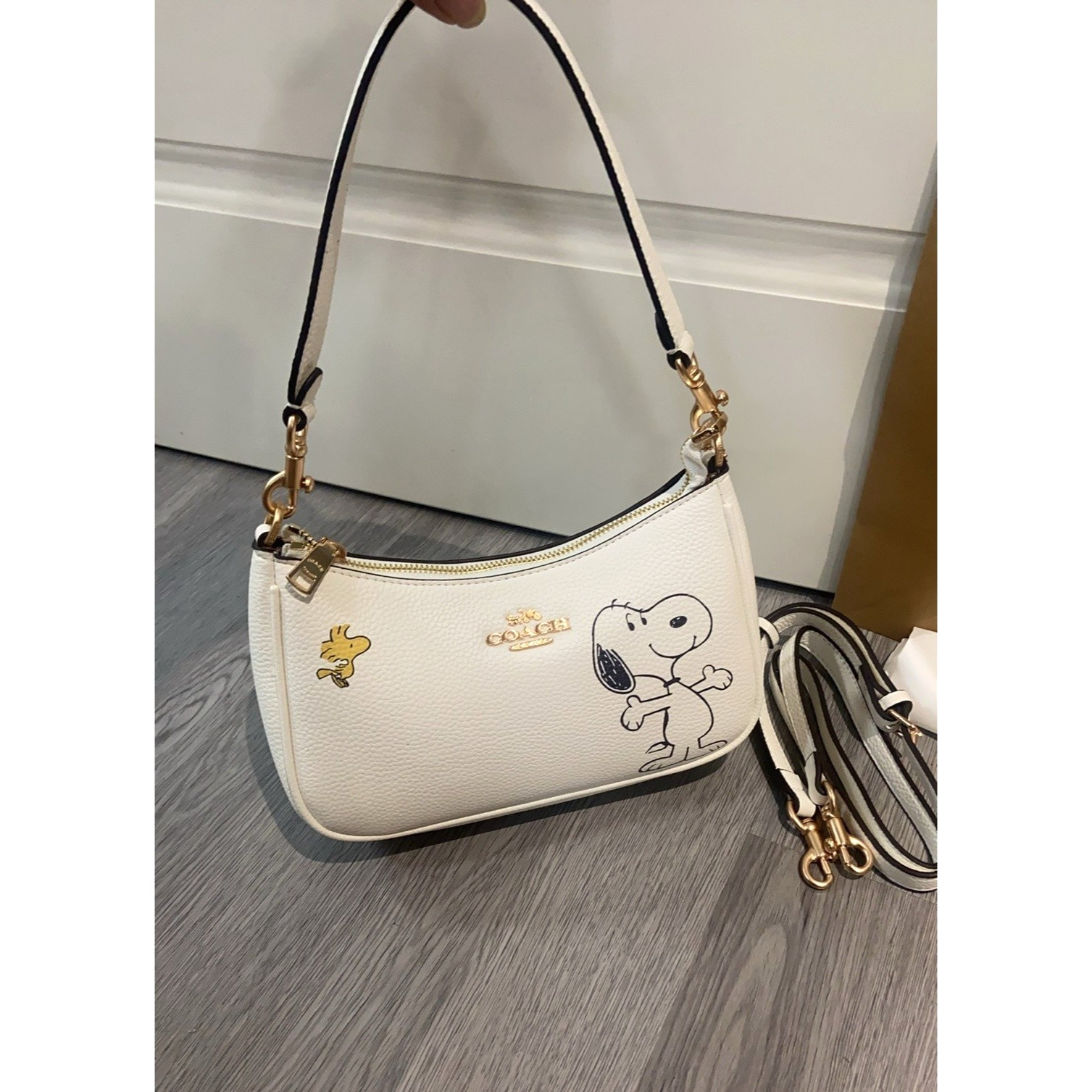 coach CBJ76 handbags Women's handbag crossbody bag white Snoopy #CCBJ76 from usa