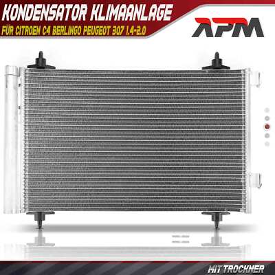 Kondensator Klimaanlage mit Trockner für Citroen C4 Berlingo Peugeot 307 1.4-2.0