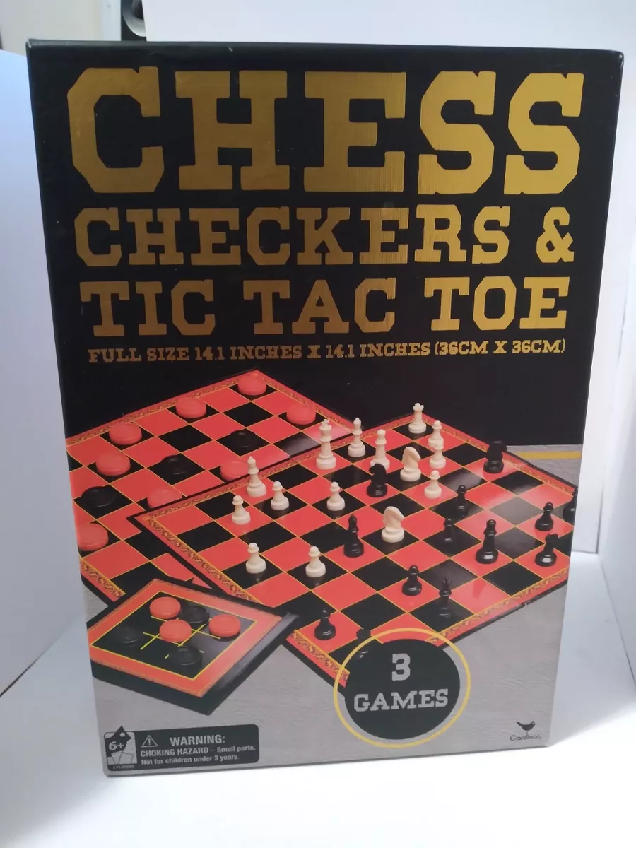 Giant Checkers, Chess, & Chess Tac Toe Game