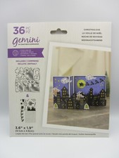 Crafters Companion Gemini Stamp Die 36 Pc Christmas Eve 3D Scene Builder