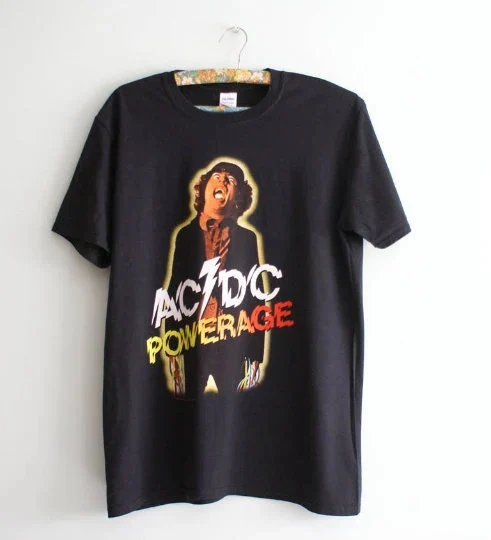 AC/DC Powerage T-shirt | Vintage Ac Dc T-shirt | Angus Young T-shirt ...