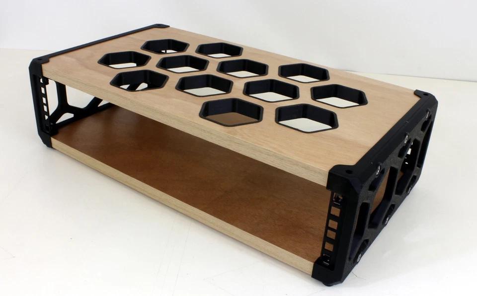 19" 2U DESKTOP STUDIO RACK POD CASE CABINET COMMS MEDIA AUDIO EQUIPMENT HYPLA - Image 2 of 4