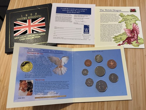 1995 ROYAL MINT UK BRILLIANT UNCIRCULATED COIN COLLECTION - Picture 6 of 8