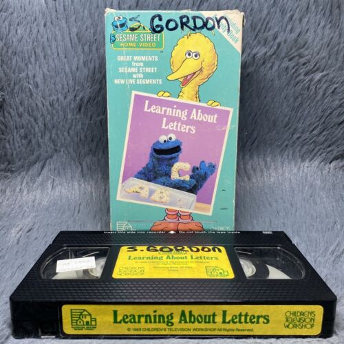 Sesame Street Learning About Letters VHS 1986 My Sesame Street Home film vidéo - Photo 1/8