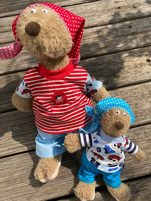 Kleidung handmade für Teddy Bären Gr. 22 / 35 cm Shirt Hose Bärenkleidung PIRAT