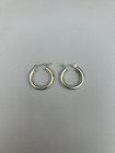 925 Silver Round Solid Hoop Earring