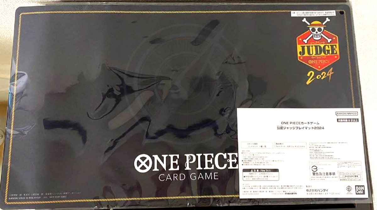 One Piece Card Game Official Playmat JUDGE 2024 Japanese NEW DHL