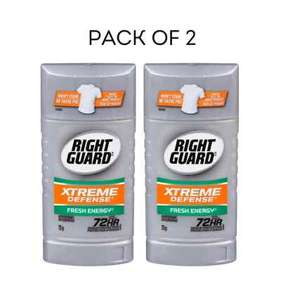 (2 Pack) Right Guard Extreme Defense Fresh Energy A/P 2.6oz