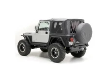 Smittybilt Replacement Soft Top Tinted Windows w/ Upper Door Skins For 97-06 TJ