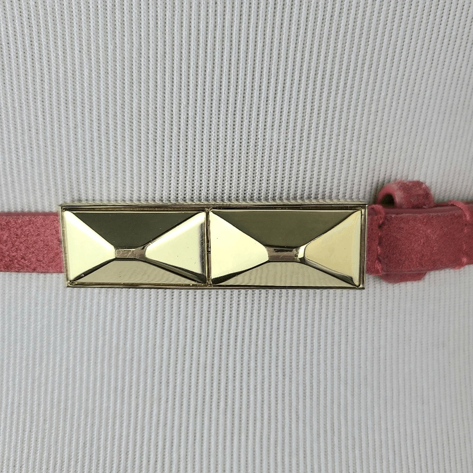 Cinturón Talbots Mujer XS Rosa Gamuza Genuina Ajustado-Leer Foto 4 de 4