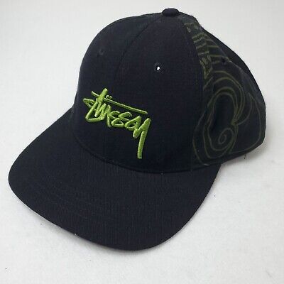 Vintage 90's Stussy Black Green Logo Made In USA Snapback Vintage 90's Stussy Black Green Logo Made In USA Snapback