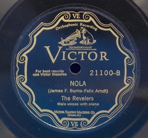 The Revelers (Lewis James, James Melton, E Shaw) 78 Among My Souvenirs/Nola SH2A - Picture 2 of 2
