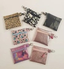 Coin Purse Bag Money, Credit Card, Faux Leather  Handmade FREE SHIP 