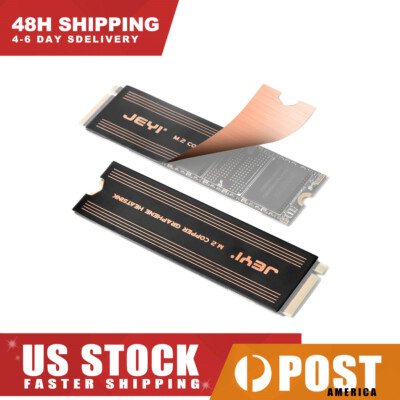 For Laptop PC M.2 SSD Heat Sink Dual-Layer Graphene Copper Foil Cooler Radiator