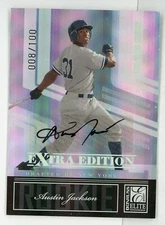Austin Jackson 2007 Donruss Elite Auto Extra Edition Rookie #d 8/100 Yankees