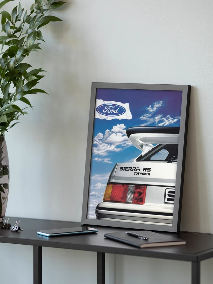 Ford Sierra RS Cosworth Framed A3 Poster Vintage 1980s Classic Car Wall Art - image 3 of 4