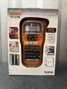 Brother PT-E105 P-Touch Edge Handheld Industrial Label Maker NIB *New*