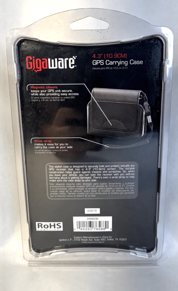 GigaWare 4.3" GPS Carrying Case Universal Black 2000530 - Image 2 of 2