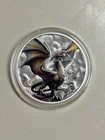 APMEX 2018 1 oz .999 Silver Anne Stokes Dragons Noble Dragon Round color