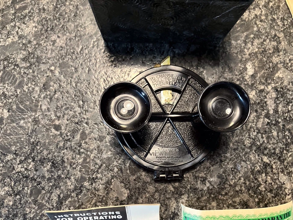 Vintage Sawyer’s View-Master Model B Black Bakelite 1940s Viewer – Clean Works - Image 4 of 4