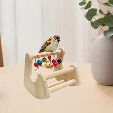 Rocking Bird Perch Toy Bird Enrichment Toy Sturdy Exercise Bird Toy Unique