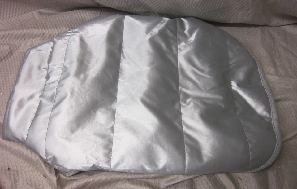 GAP Pet Dog Smooth Quilted Puffer Vest Metallic Silver Size Small $49.95 - Image 2 of 4