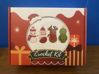 New DIY Handicrafts Christmas Crochet Kit M117 For Beginners 4 Pack