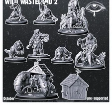 Fallout: Wasteland Warfare Creatures - Nukalurks - Proxy 3D Printed Models