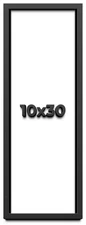 10x30 Shadow Box Frame Black | 1 inches Deep Real Wood Contemporary Shadowbox Di