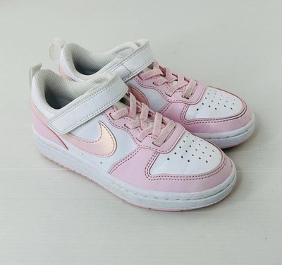 Nike Court Borough Low Recraft Kinder Sneaker Pink Weiß UK 10 EU 27,5 DV5457