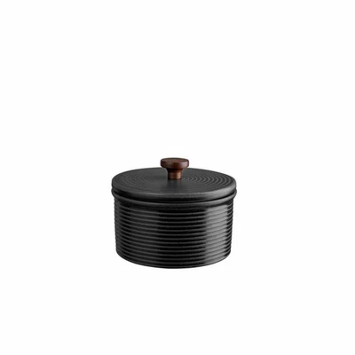 ASA Vorratsdose kitchen art Keramik schwarz rund 13.5 cm modern für die Küche - Bild 1 von 2