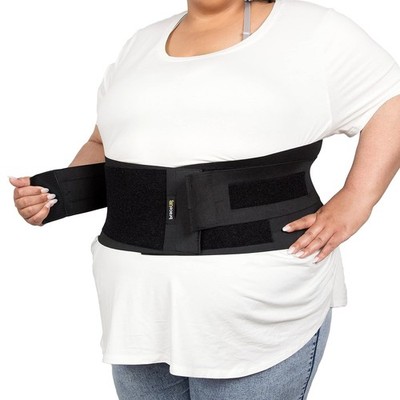 BraceUP Rückenbandage Übergröße 5XL Extra große Lendenstütze mit Kompression