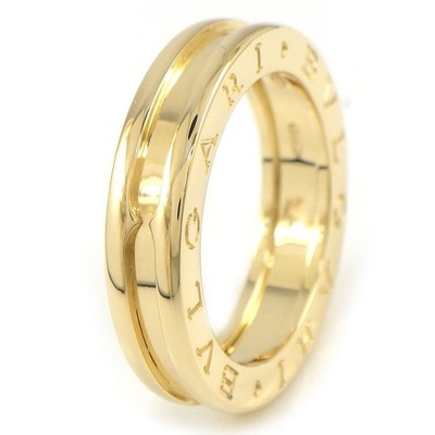 BVLGARI Ring B-zero1 XS 336051 1 Band Logo 750(18K) Yellow Gold #52 US5.75