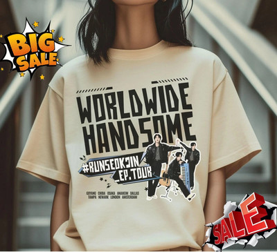 BTS JIN WORLDWIDE HANDSOME Tシャツ　Mサイズ BTS Jin: “Worldwide Handsome” Tee - Fashion Chingu