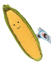Jellycat Vivacious Sweetcorn Yellow Corn Cob Vegetable  8.5 Inch Plush - Rare