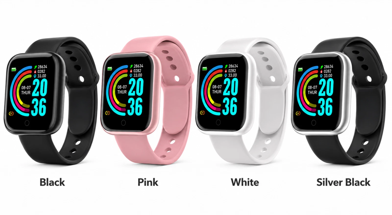 Smart Watch Bluetooth Fitness Tracker Sleep Monitor Sports Activity Watch