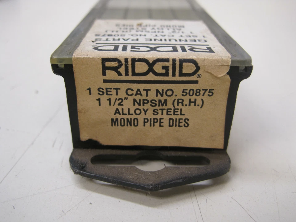  Ridgid 50875 1-1/2" NPSM RH Alloy Steel Mono Pipe Threader Die Set Ships Free - Image 2 of 3