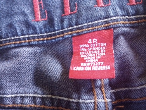 Elle Jeans Damen 4 (28x30) Denim Stretch Straight Leg Dark Wash - Bild 8 von 12