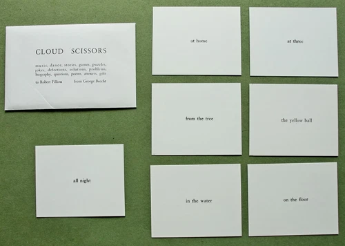 Fluxus;  George BRECHT, 1963:  'Cloud Scissors';   appr. 1969 edition