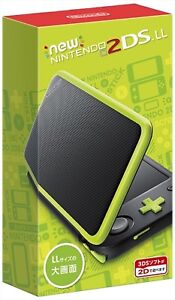 Nintendo 2ds Ll Console System Black X Lime Japan Import Japanese Game New Ebay