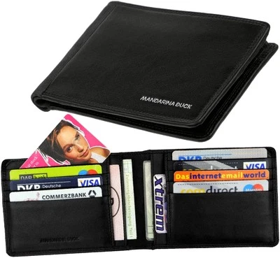 Mandarina Duck Monedero Ningún Funda para Tarjetas de Crédito Billetes Tarjetero - Imagen 1 de 4