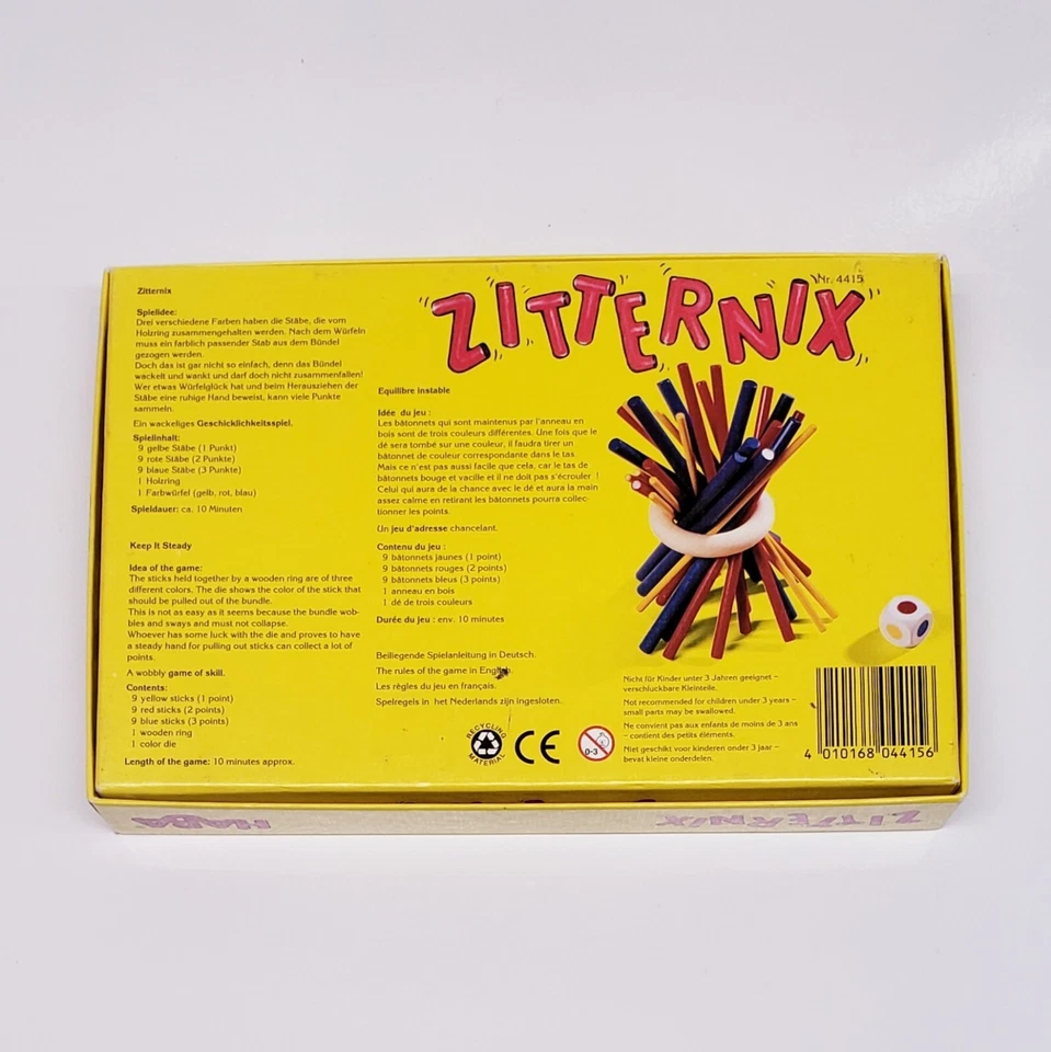 ZITTERNIX HABA RARE Children & Family German Game Nr.4415  Wooden Pull Sticks - Image 4 of 4