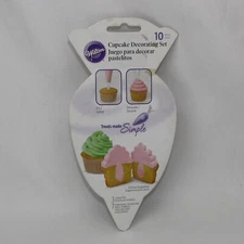 Wilton 10 Piece Cupcake Decorating Kit Piping Bags and Tips