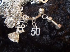 Celebrate Your 50 pound Weight Loss with #50 Charm for Weight Watchers Keychain!