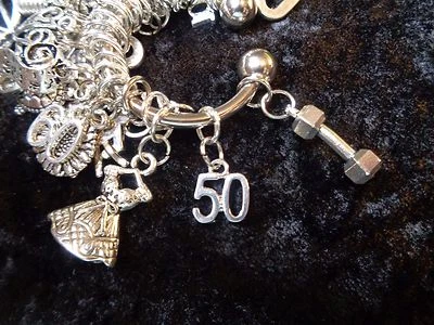 Celebrate Your 50 pound Weight Loss with #50 Charm for Weight Watchers Keychain!