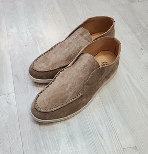 beige color loafers