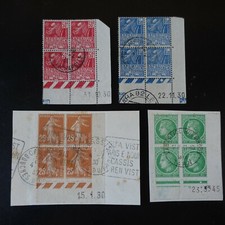 France N°235 N°272 N°273 N°675 In Coin Dated And Used