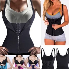Fajas Reductoras Colombianas Body Shaper Waist Trainer Tummy Control Tank Top US