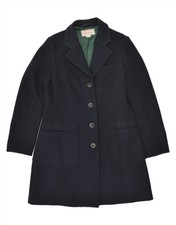Marlboro Classics Womens Chesterfield Coat Eu 46 Xl Navy Blue Viscose Az10